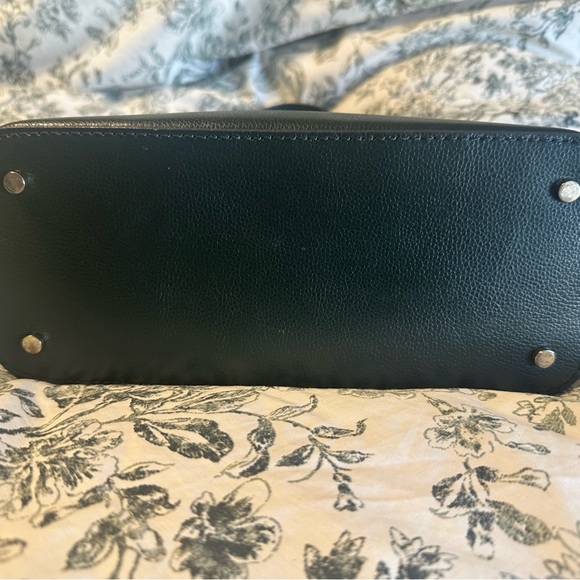 Kate Spade rare dark Olive Green Leather Handbag - Picture 3 of 10